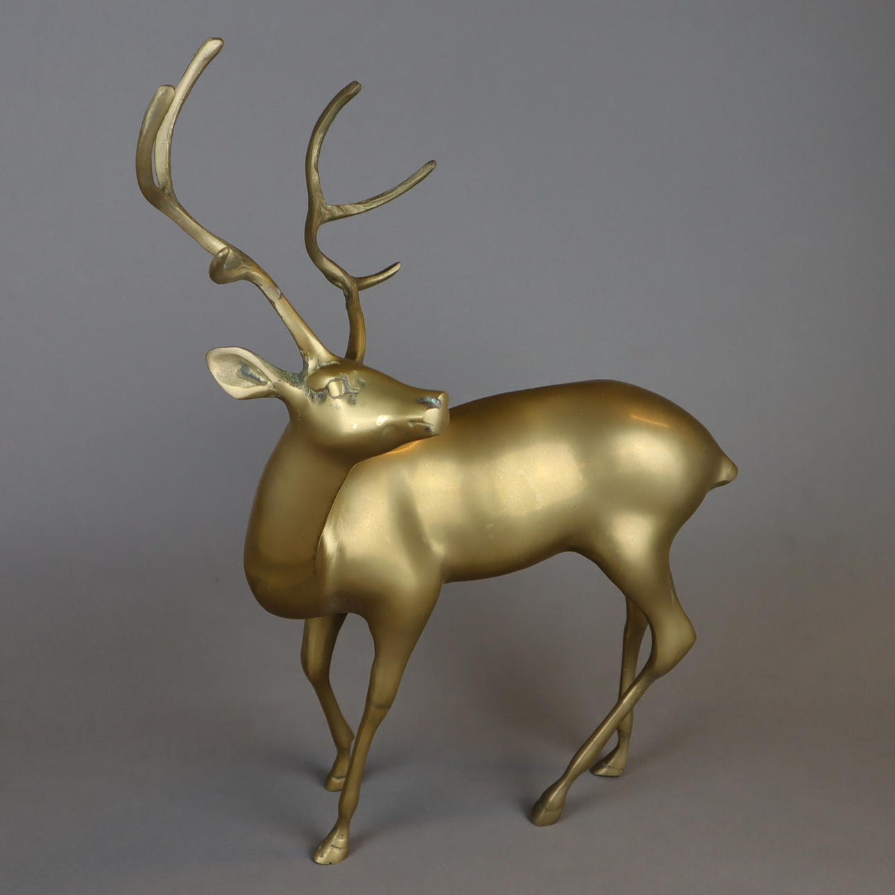 TIERPLASTIK - Hirsch, Messing.