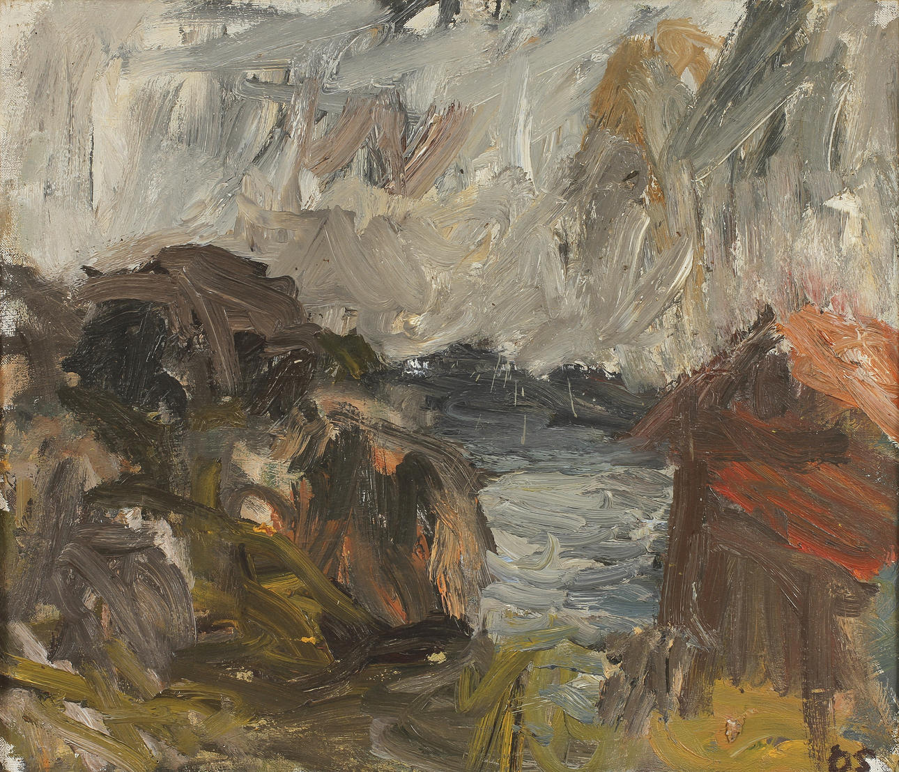 OLLE SKAGERFORS(1920-1997). olja på duk, sign.