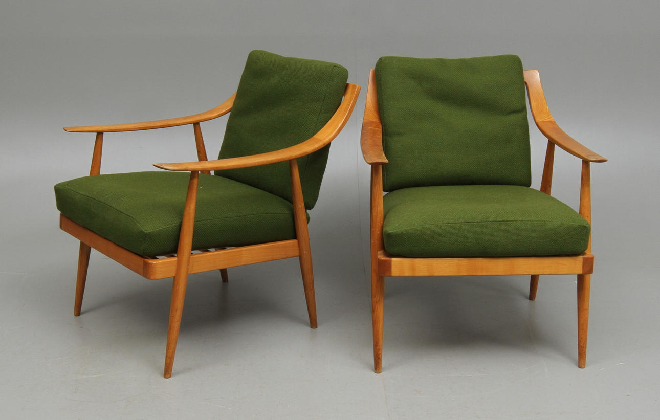 FÅTÖLJER, ett par, Knoll Antimott, Tyskland.