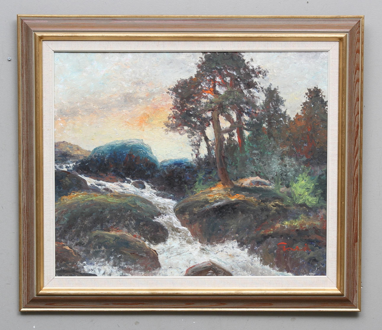 FRANS GARD. Olja på duk. Signerad.