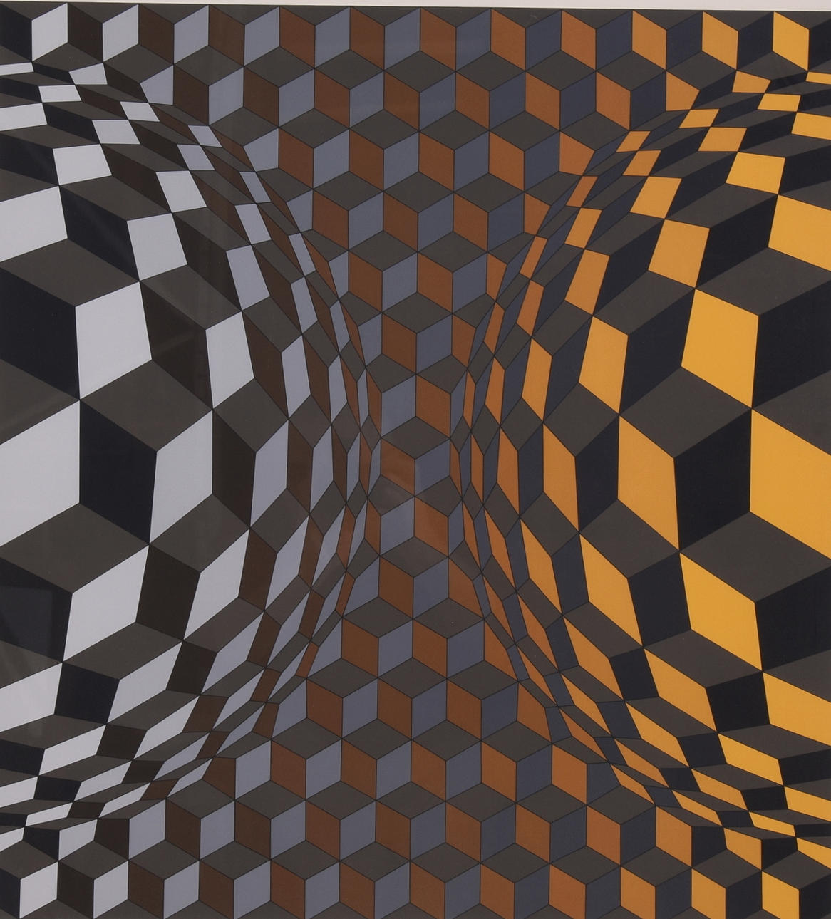 VICTOR VASARELY. Color lithograph.