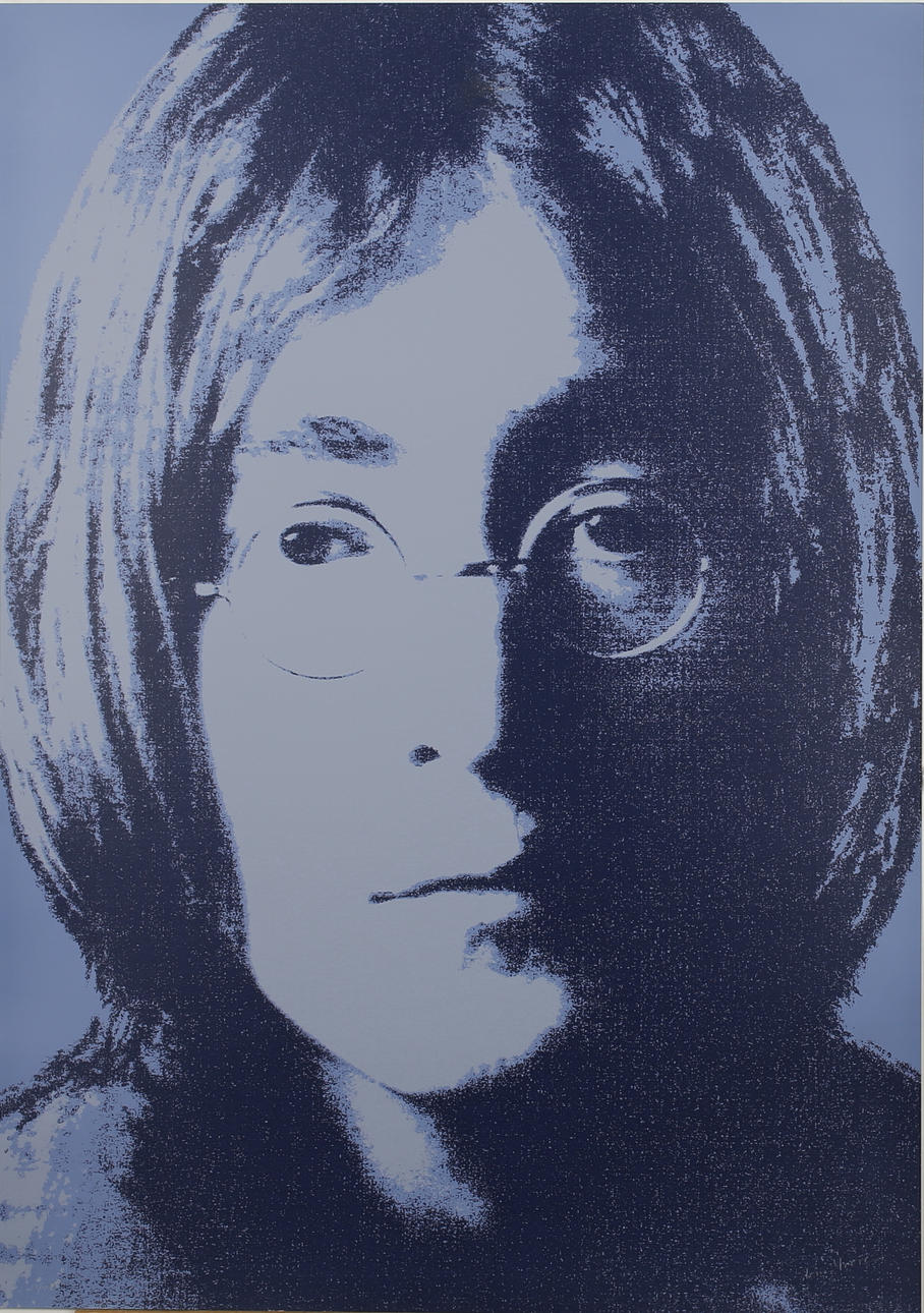 TOM MOORE. John Lennon. Silkscreentryck. Signerad och numrerad 13/490.