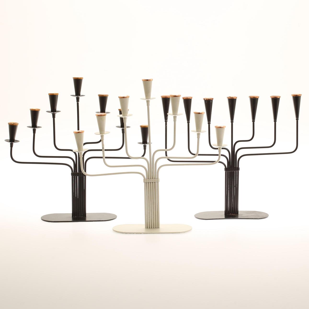 CANDELABRO, 3 piezas, Gunnar Ander, Ystad metall.