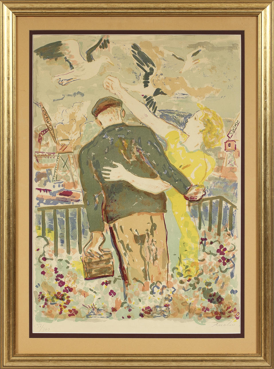 ALBIN AMELIN, litografi, sign o numr 37/360.