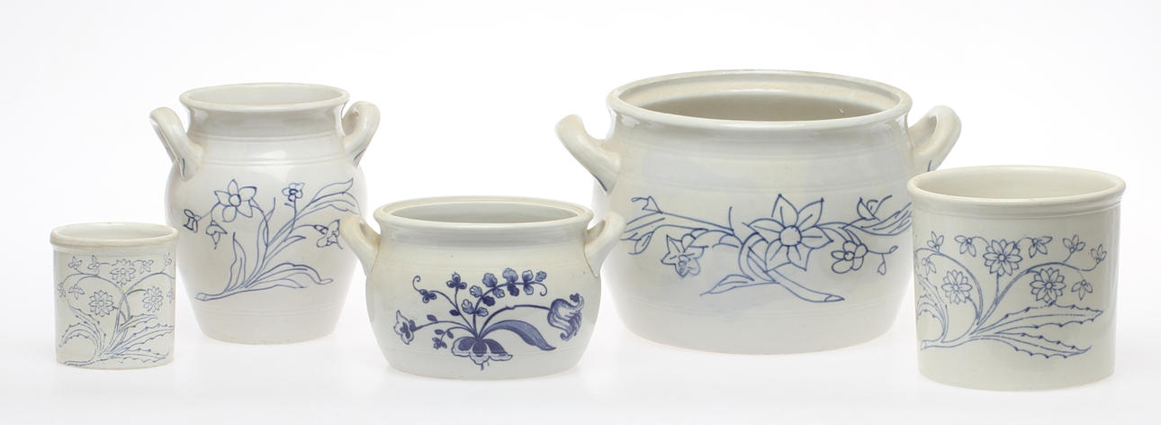 KRUS, 5 st, "Stenmassa", Gustavsberg samt Rörstrand.