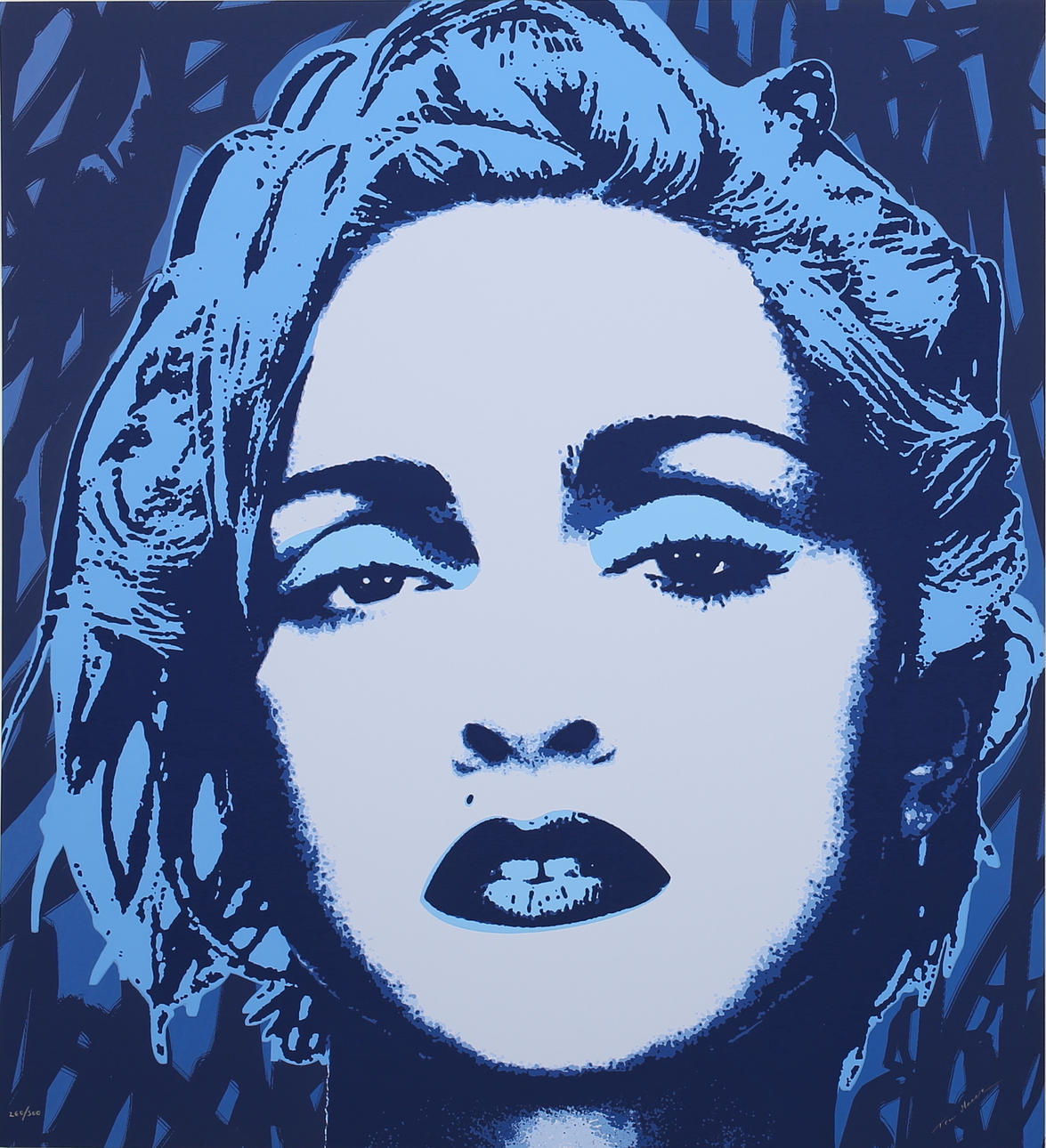TOM MOORE. Madonna. Silkscreentryck. Signerad och numrerad 260/500.