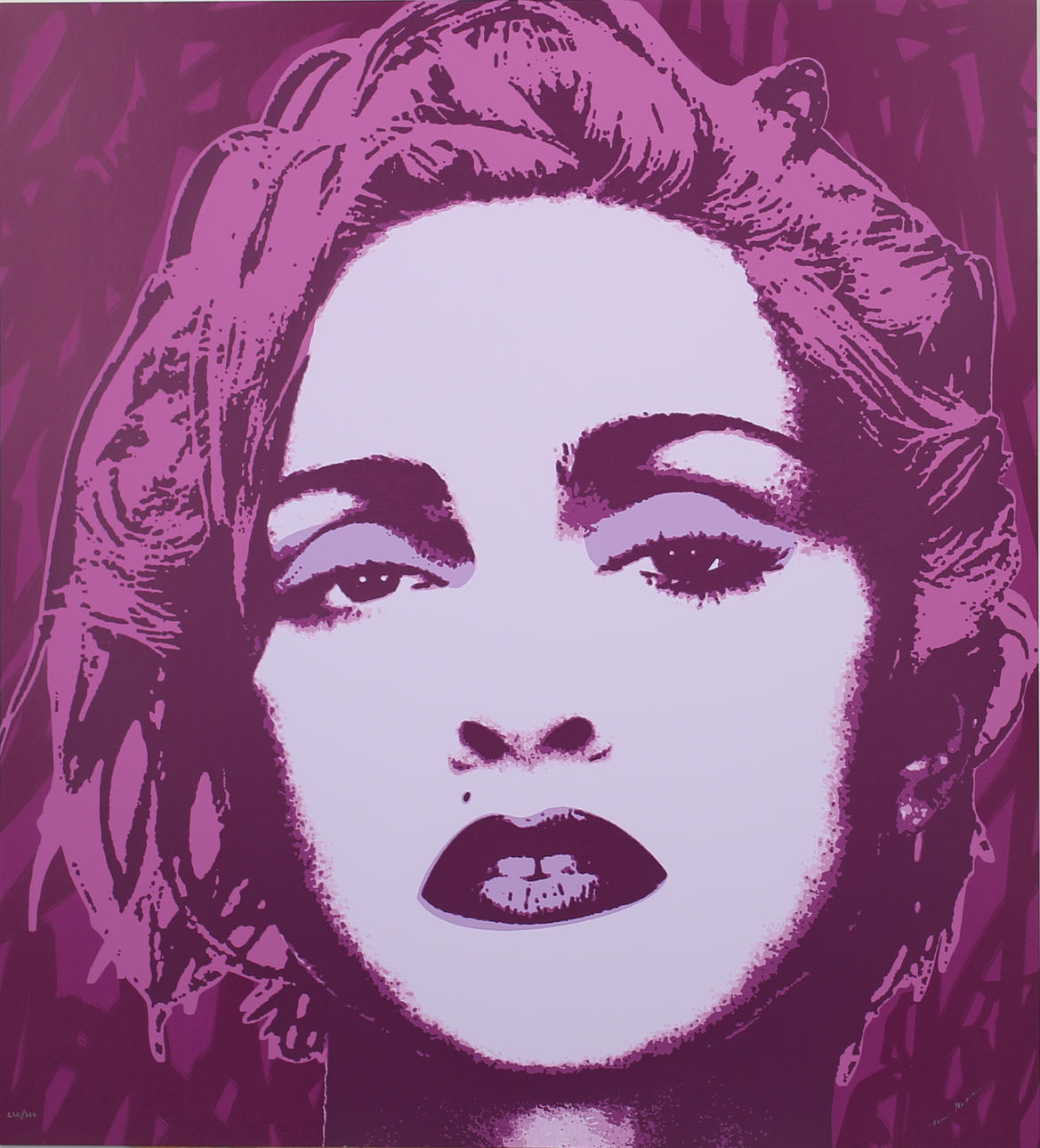 TOM MOORE. Madonna. Silkscreentryck. Signerad och numrerad 260/500.