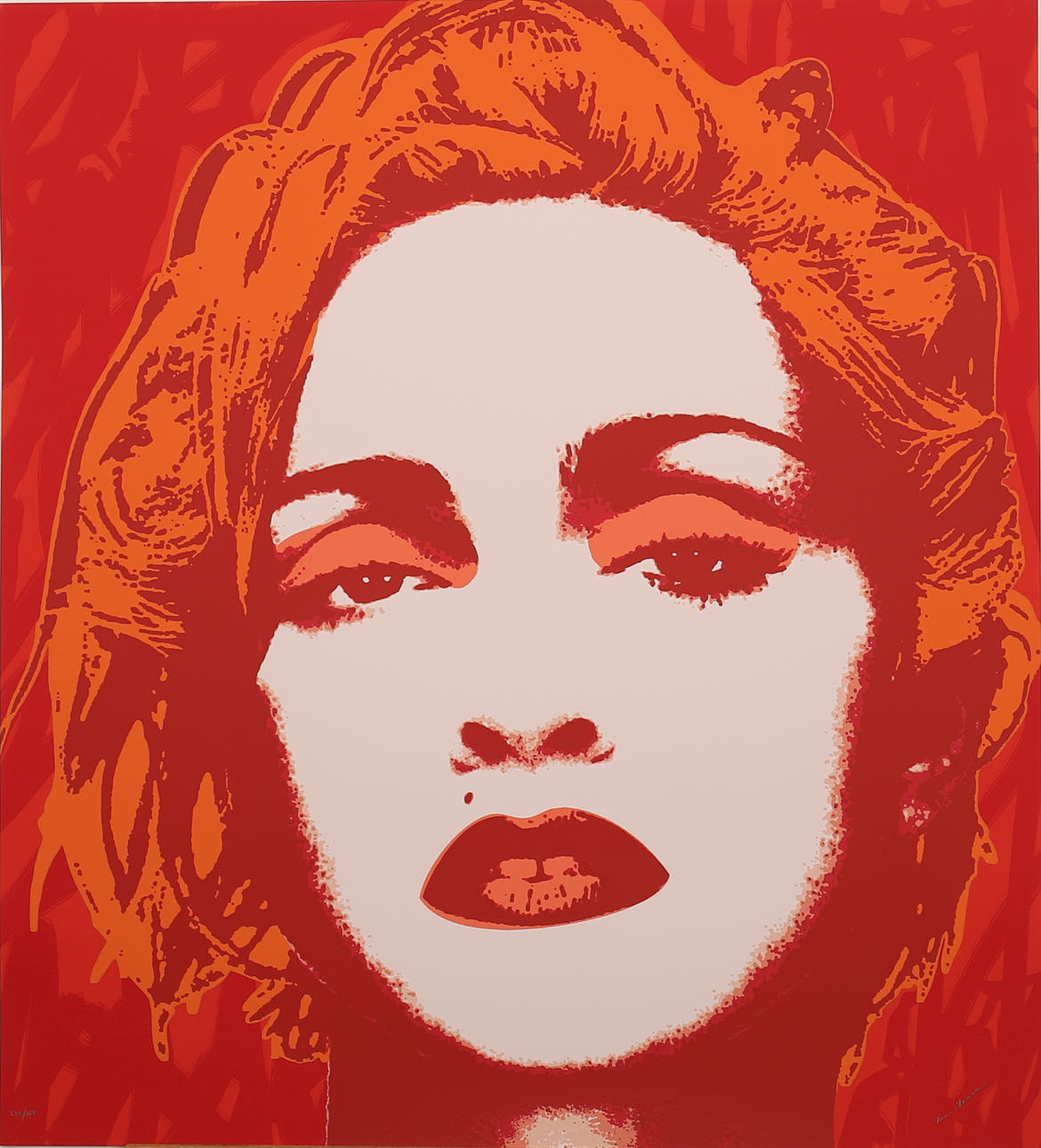 TOM MOORE. Madonna. Silkscreentryck. Signerad och numrerad 260/500.