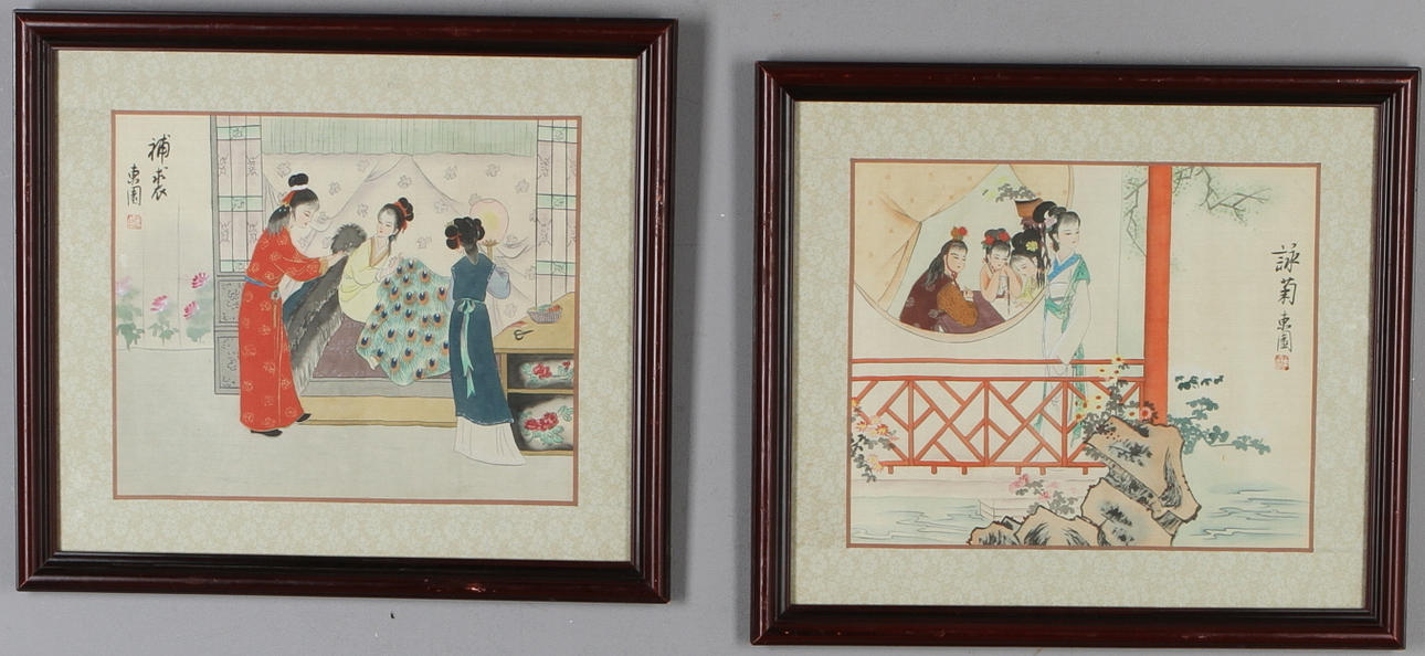 SIDENMÅLNINGAR 2 st, Japan.