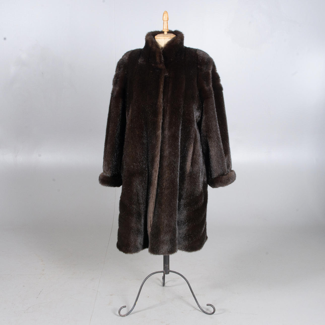 Frakke, kunstig pels, Maksa Paris.