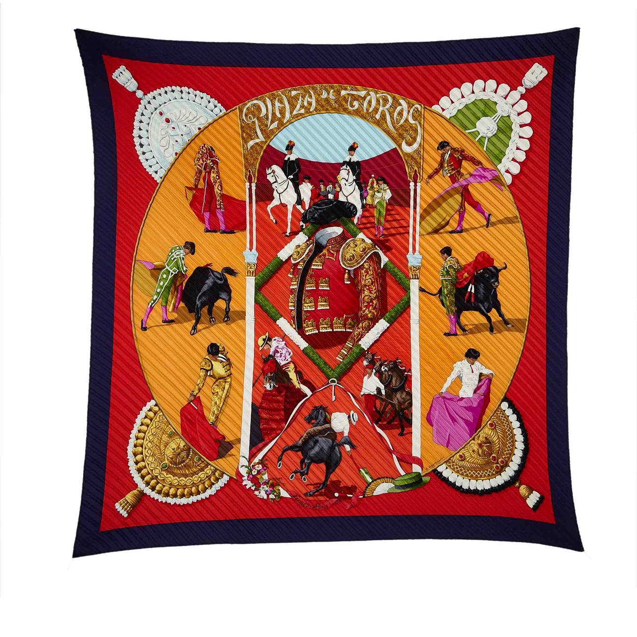 BUFANDA, "Plaza de Toros Plisada", Hermes.