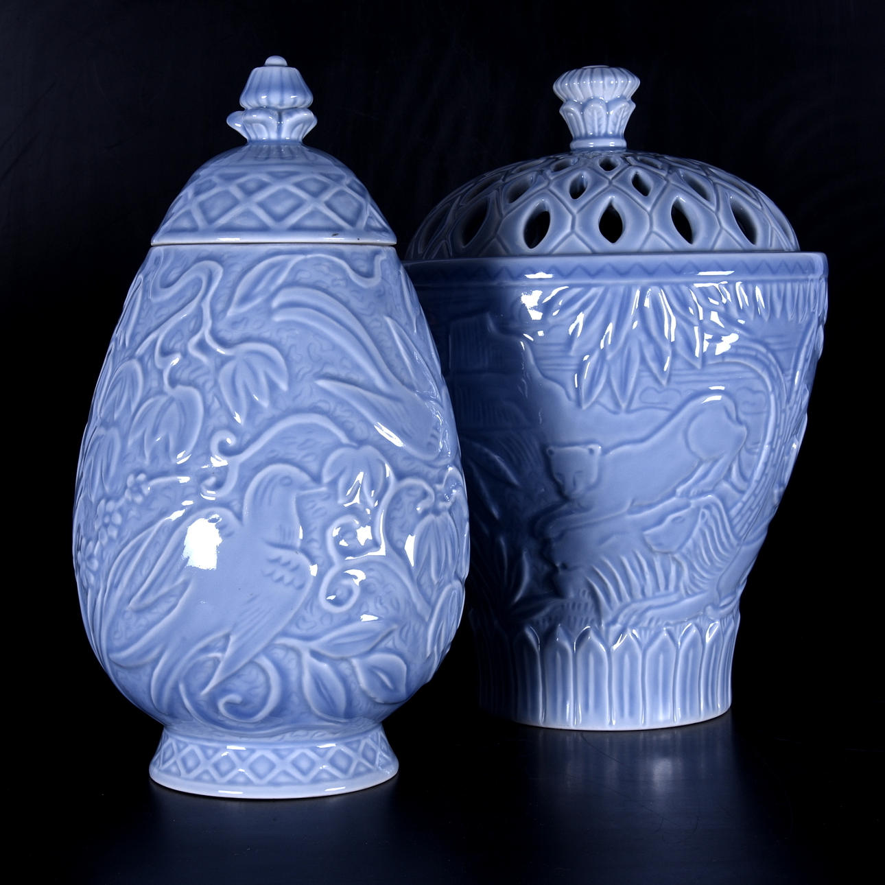 LOCKURNOR, chamotterat stengods, Rörstrand.