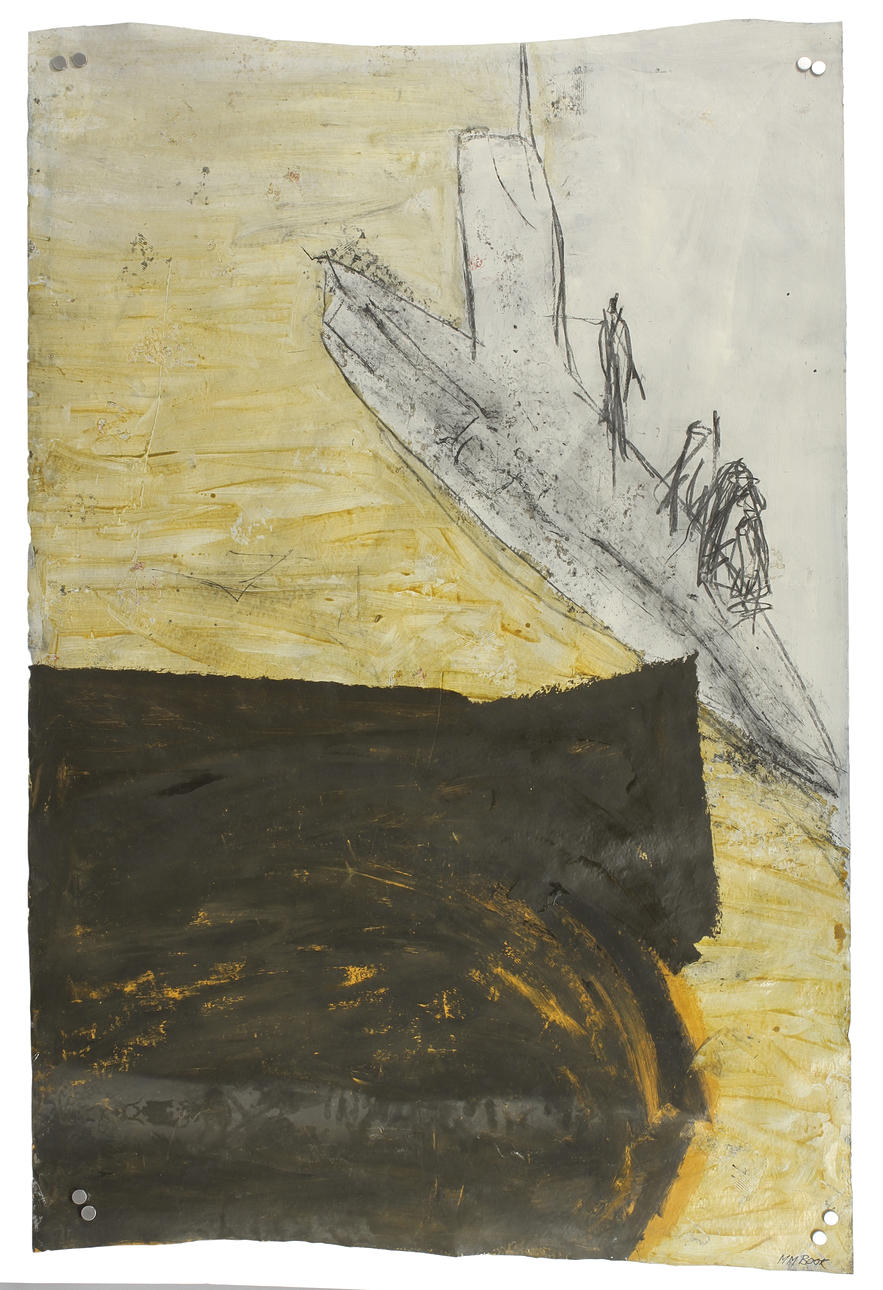 MAX BOOK. blandteknik på papper, sign.