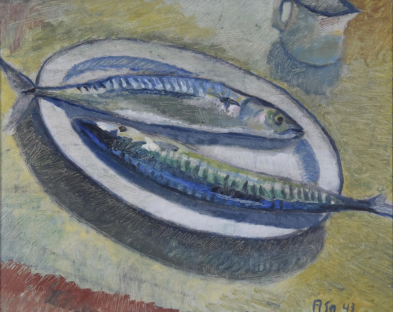 ARNE SVENSSON. Oil on Board.