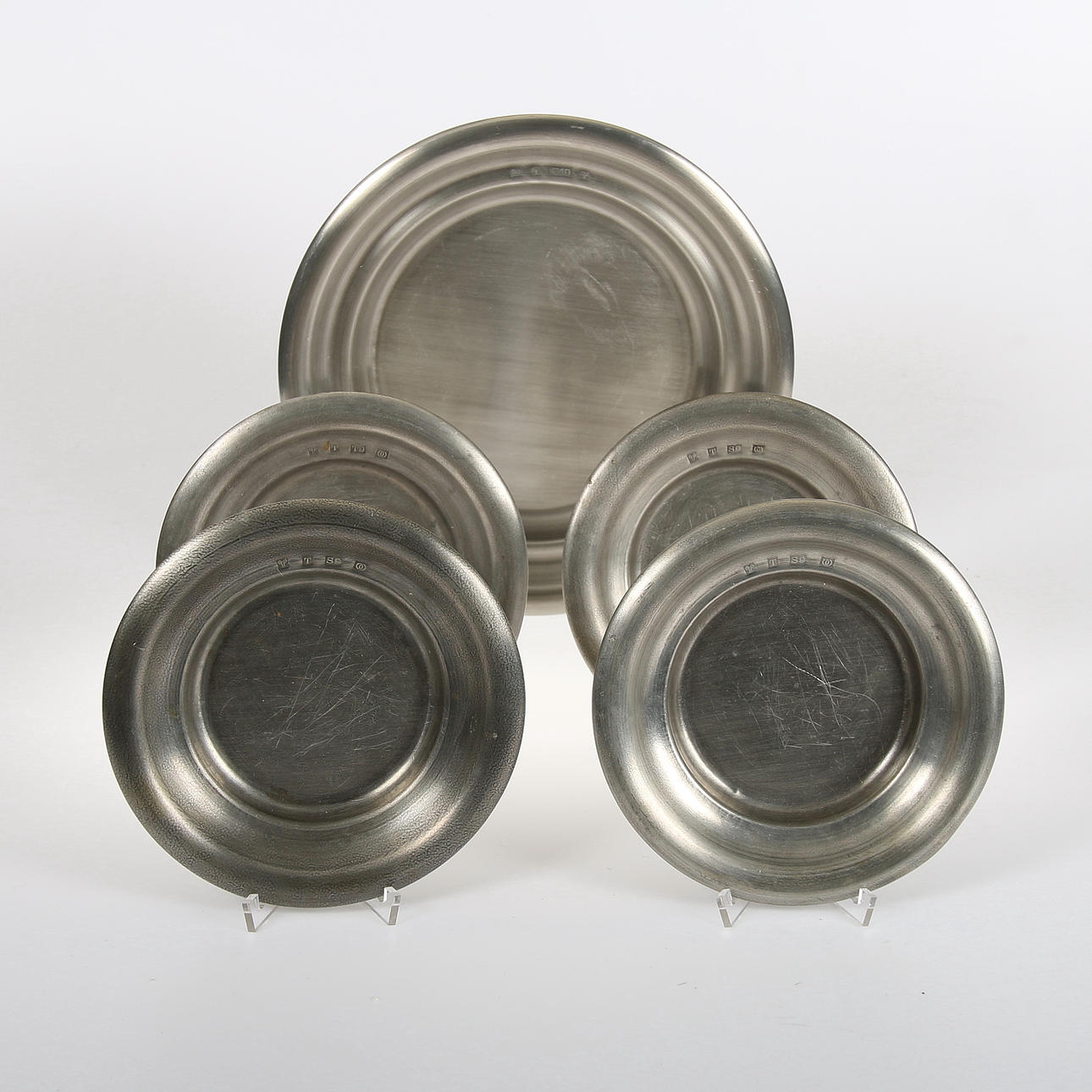 TENNFAT, 5 st, Östersund, Olle Olsson, stämplar, 1900-tal.