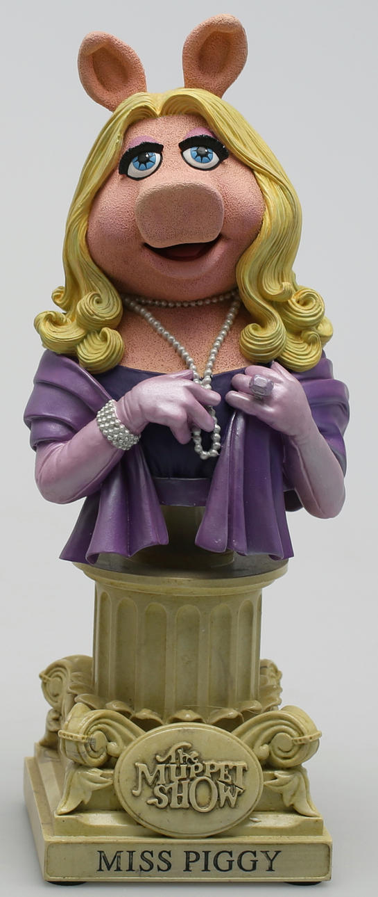 THE MUPPET SHOW. Miss Piggy. Collectible Polystone Bust. The Jim Henson ...