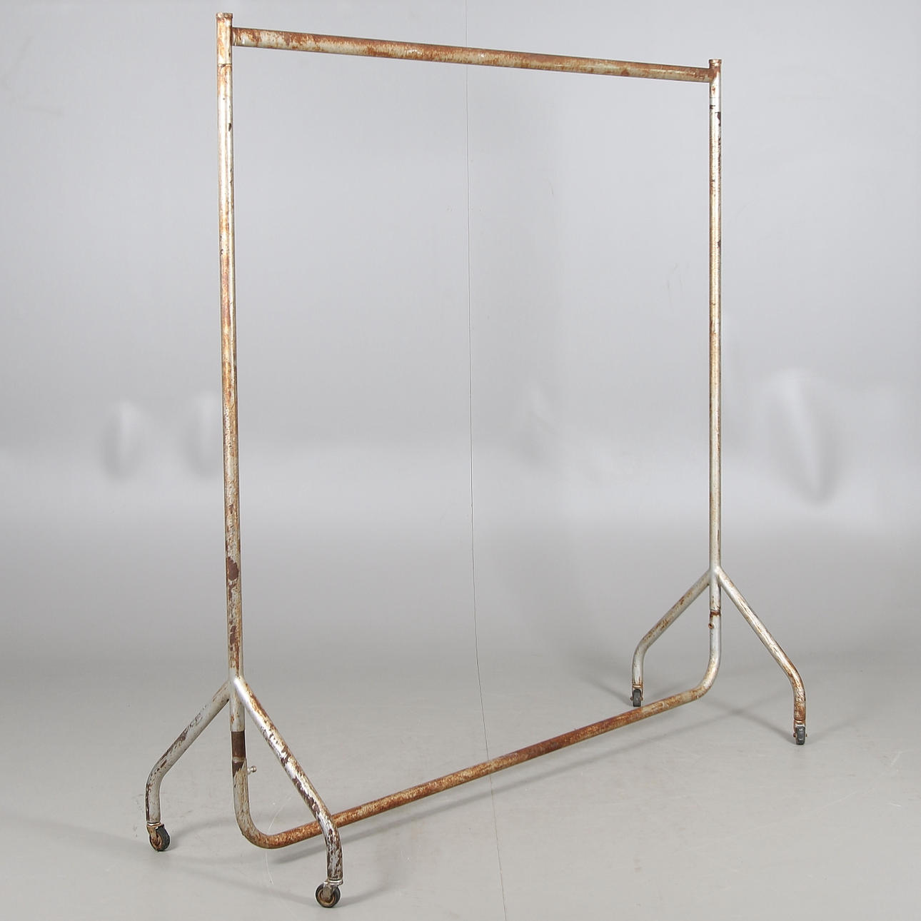 COAT HANGER on WHEELS, metal, 1900s.