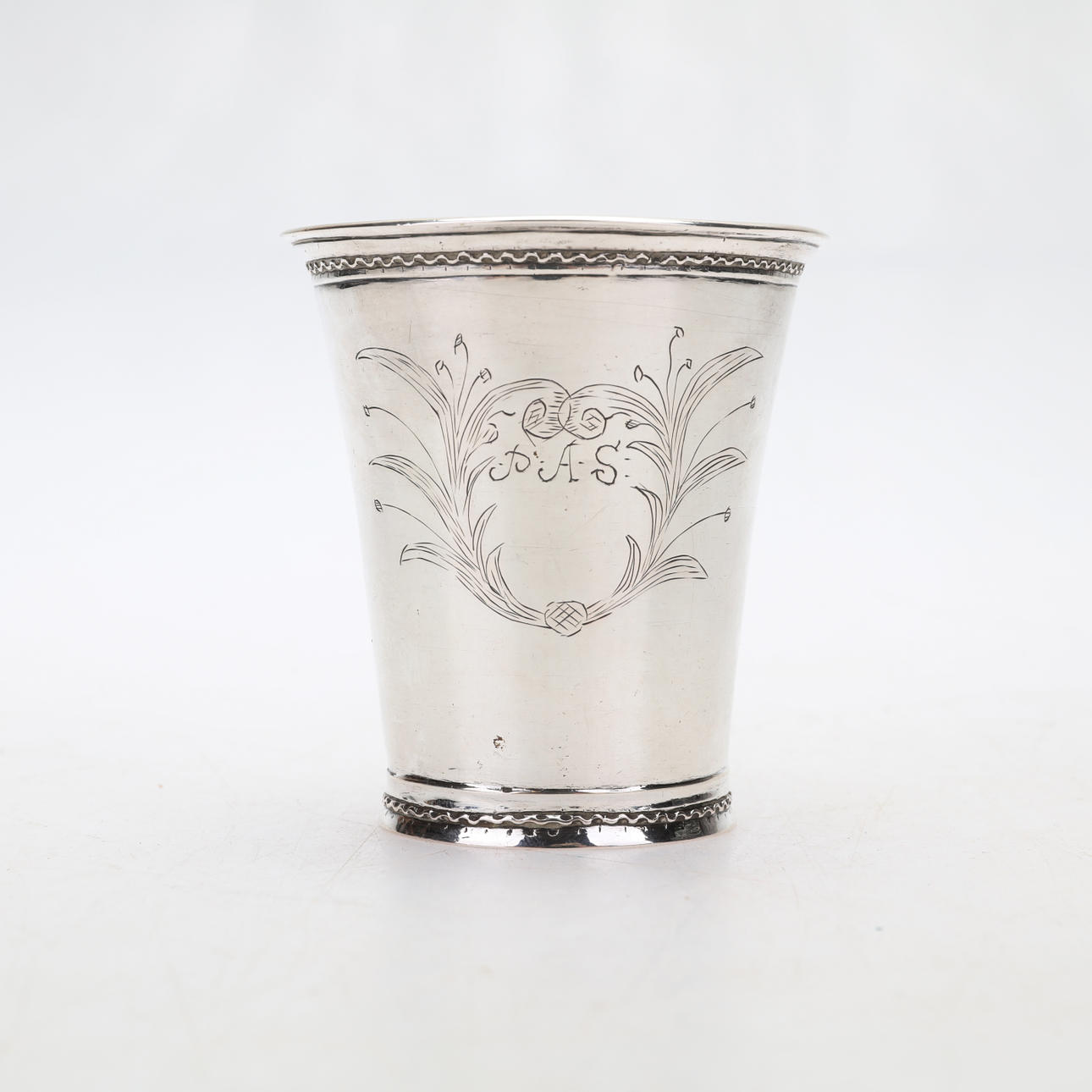 MICHAEL STELZNER. CAROLINE BUG, sølv, dateret 1702.