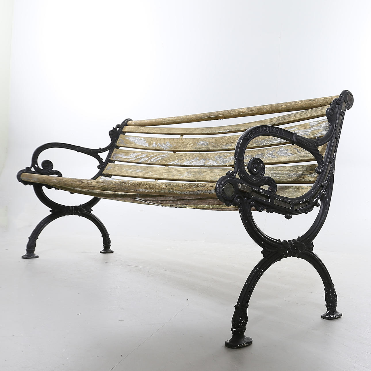 SOFFA, gjutjärn och trä, Norra Hammar, ca 1900.