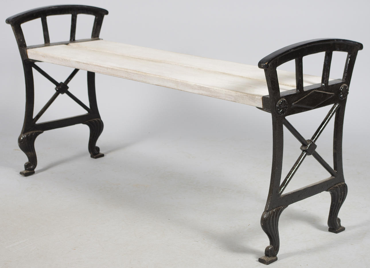 GARTENBANK, Holz / Gusseisen.