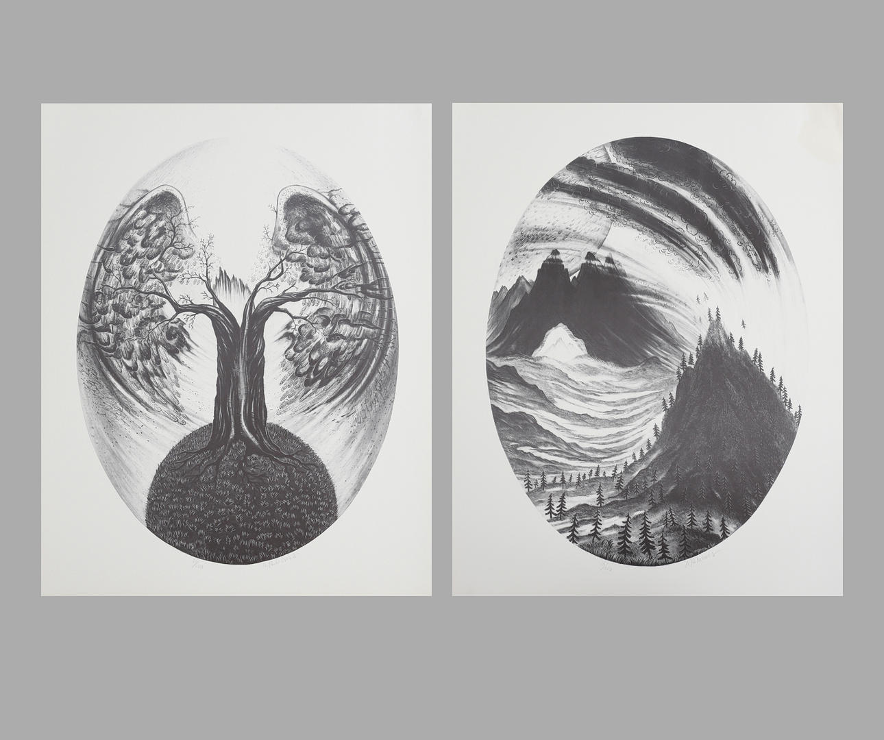 BERTIL ARKANS. Lithographs 2 pcs., signed, numbered.