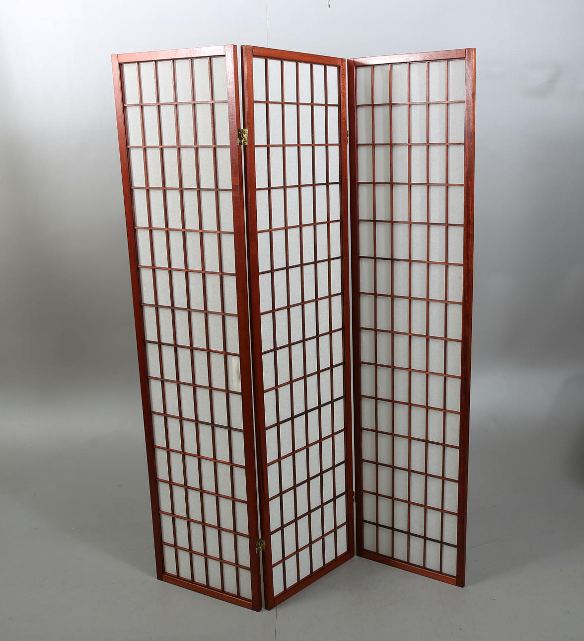 FOLDING SCREEN, wood and fabric/cardboard, 1900-2000s.