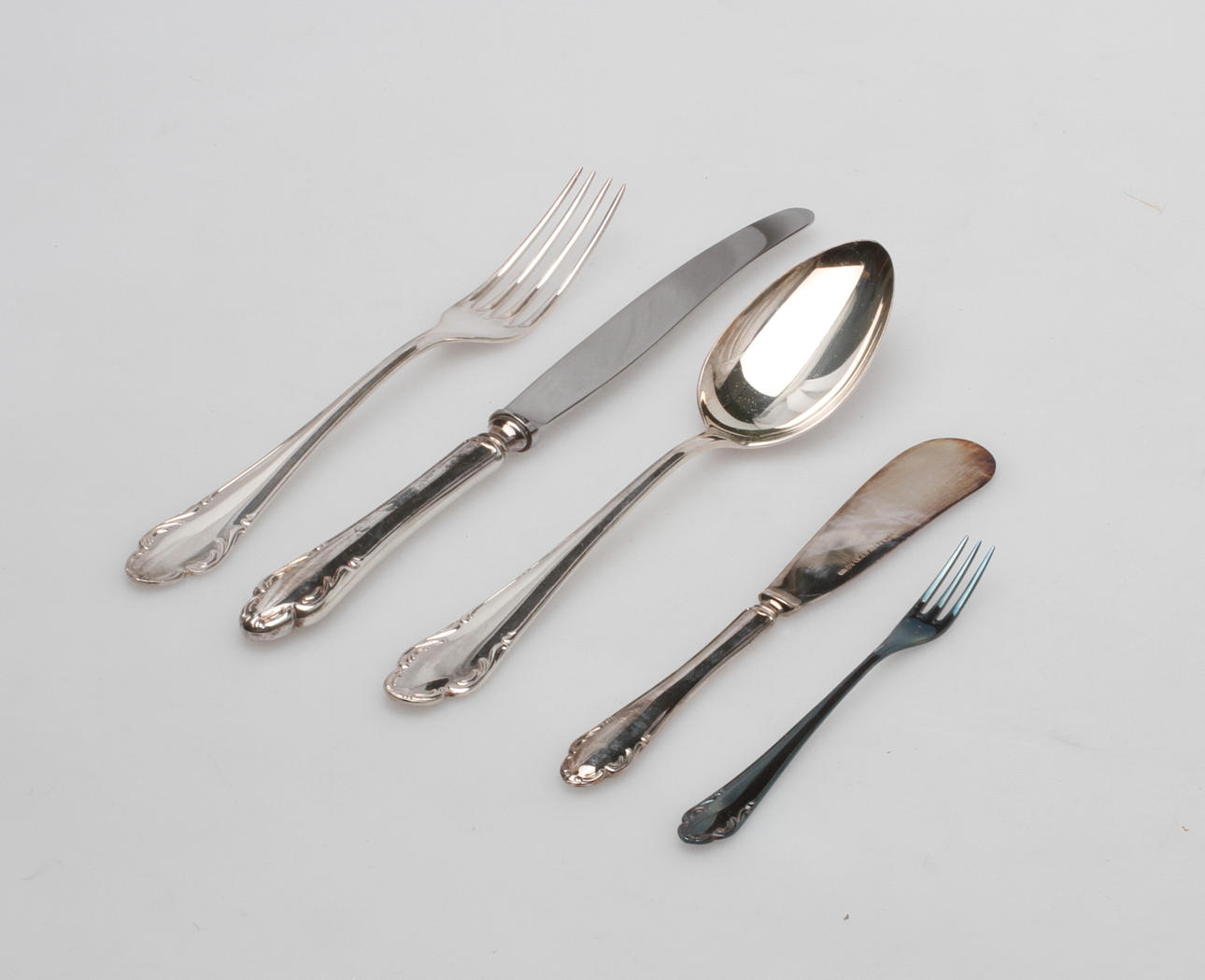 BESTICK, nysilver, 40 delar, "Haga".