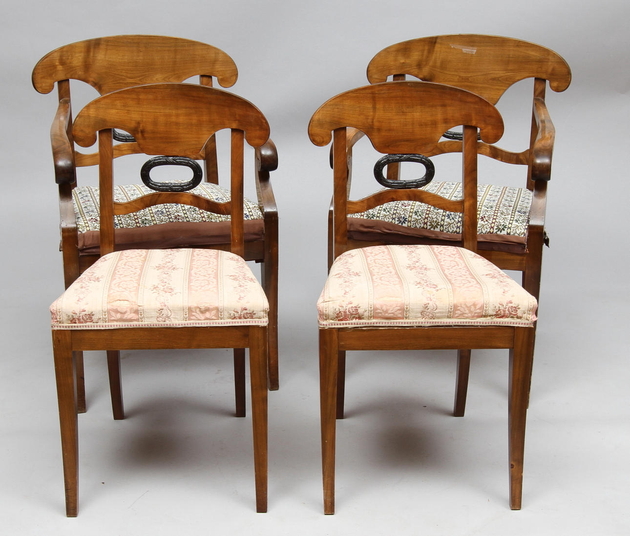 KARMSTOLAR, 2 st, STOLAR, 2 st, Karl Johan-stil, 1900-tal.