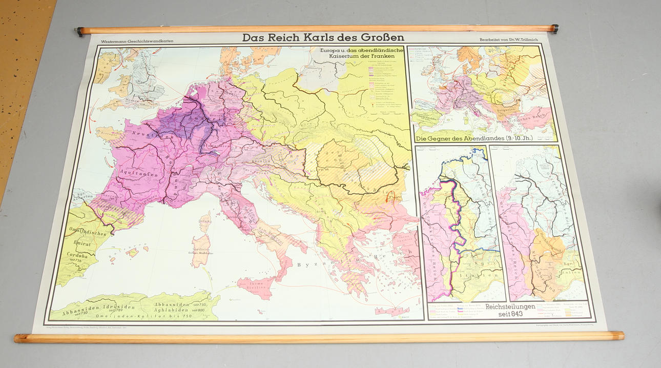 SKOLPLANSCH, Das Reich Karls des Grossen, 1900-tal.