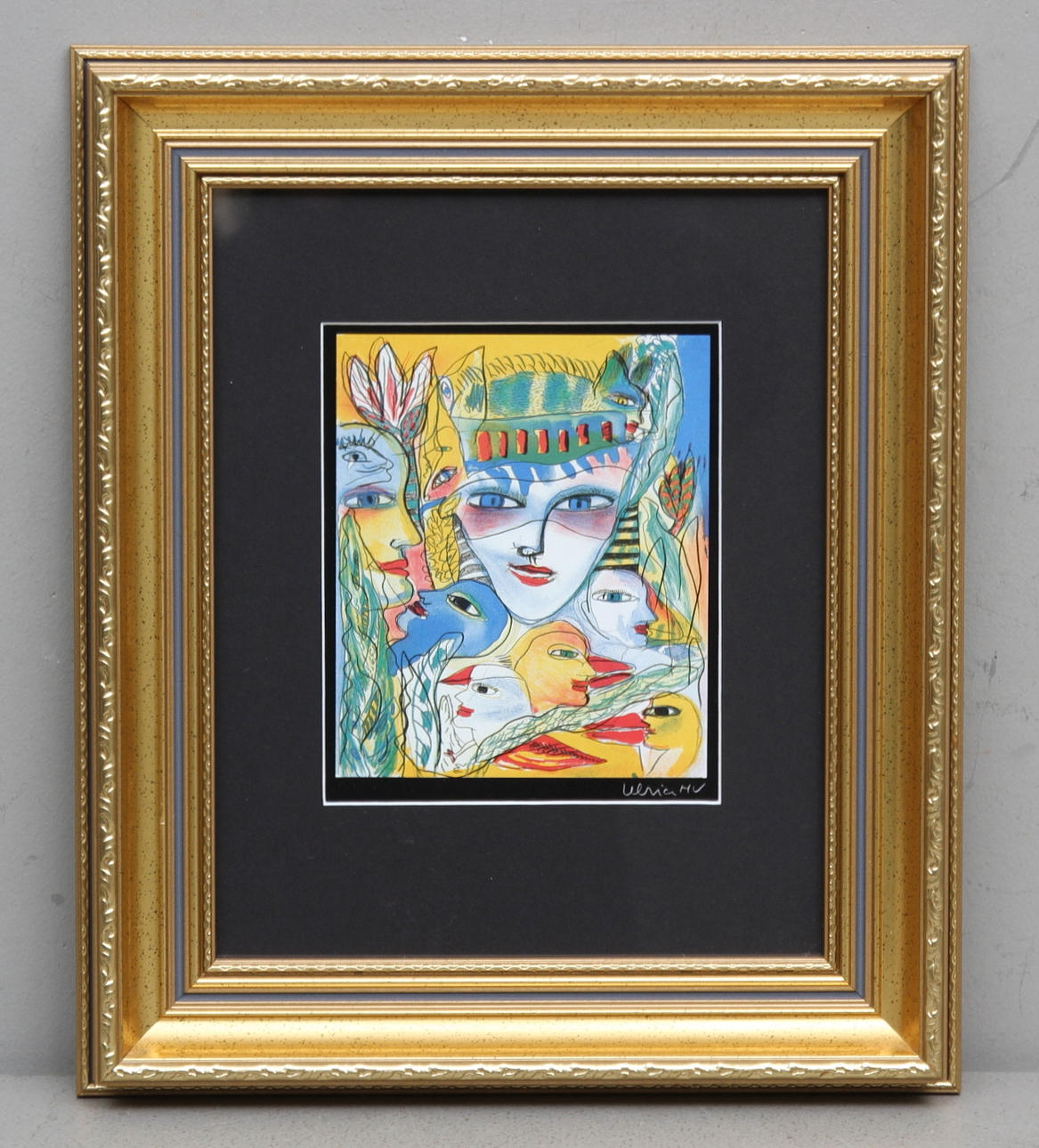 ULRICA HYDMAN-WALLIEN, Ansiktskomposition, tryck.