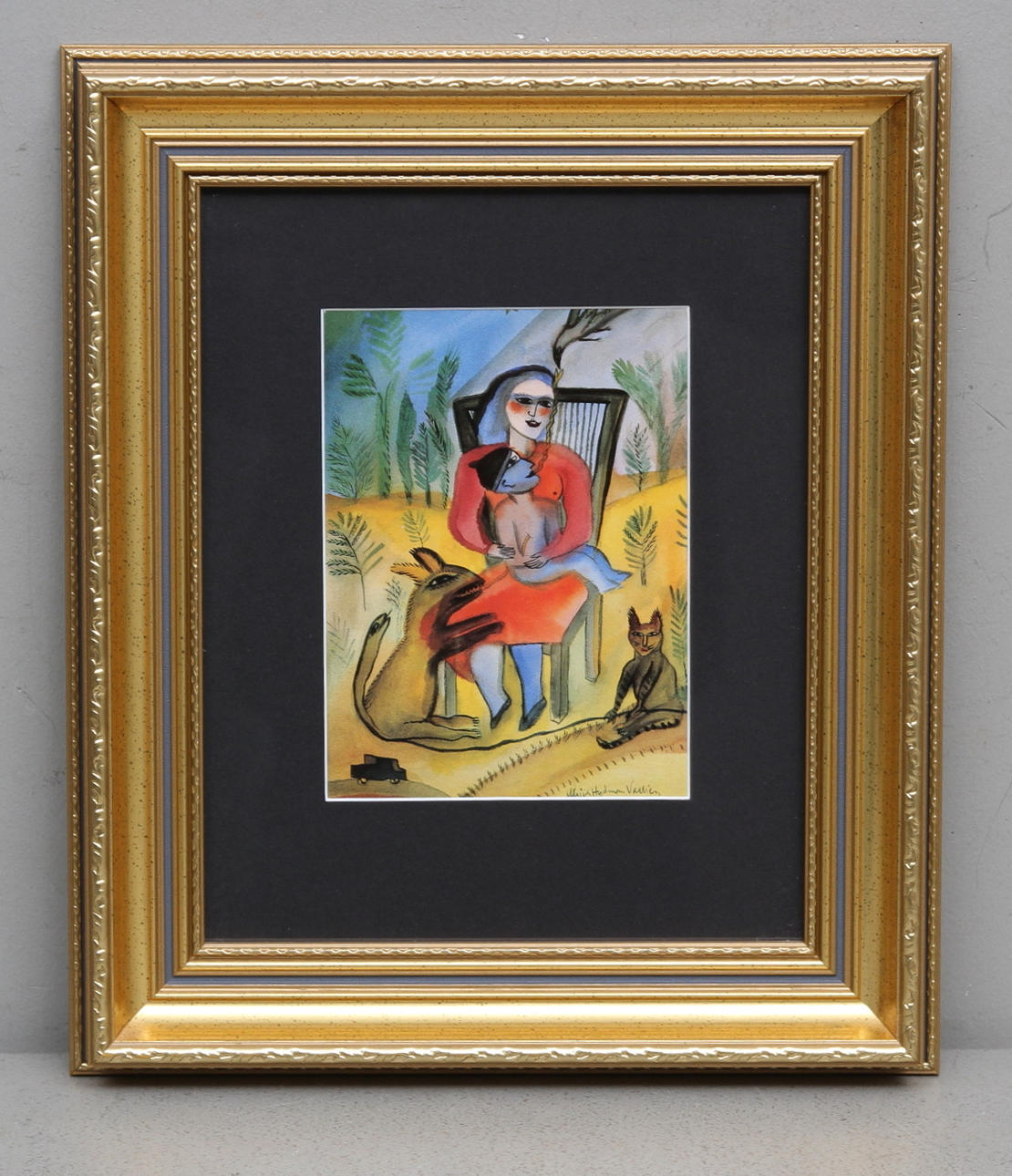 ULRICA HYDMAN-WALLIEN, Ansiktskomposition, tryck.