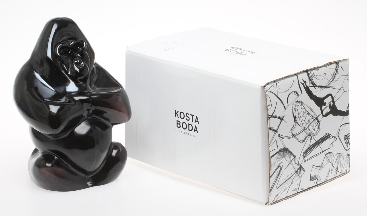 FIGURIN, glas, My Wide Life Gabba Gabba Hey, Ludvig Löfgren, Kosta Boda, sign.