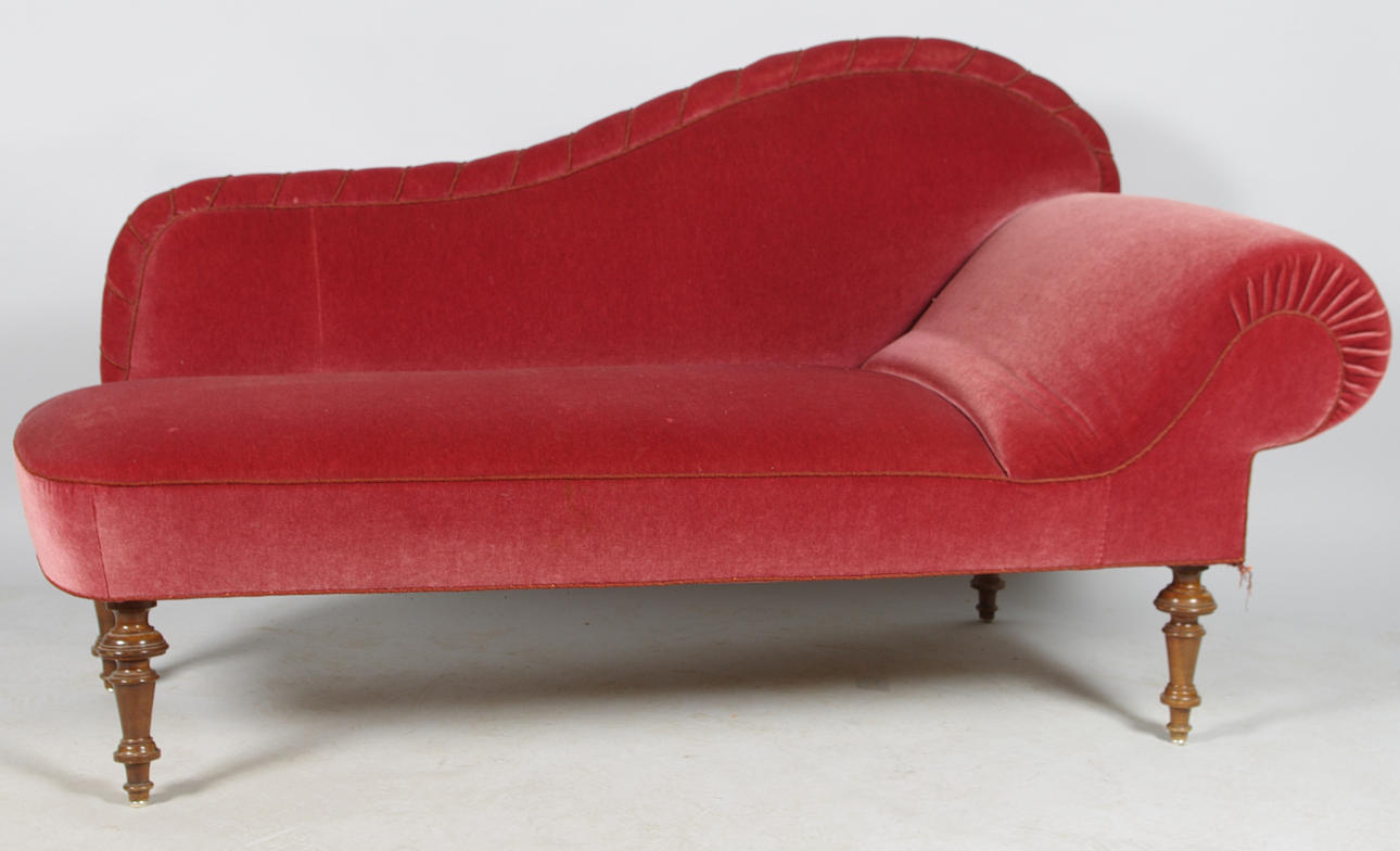 Kanapé, rokokostil, mahogny, 1880-tal.