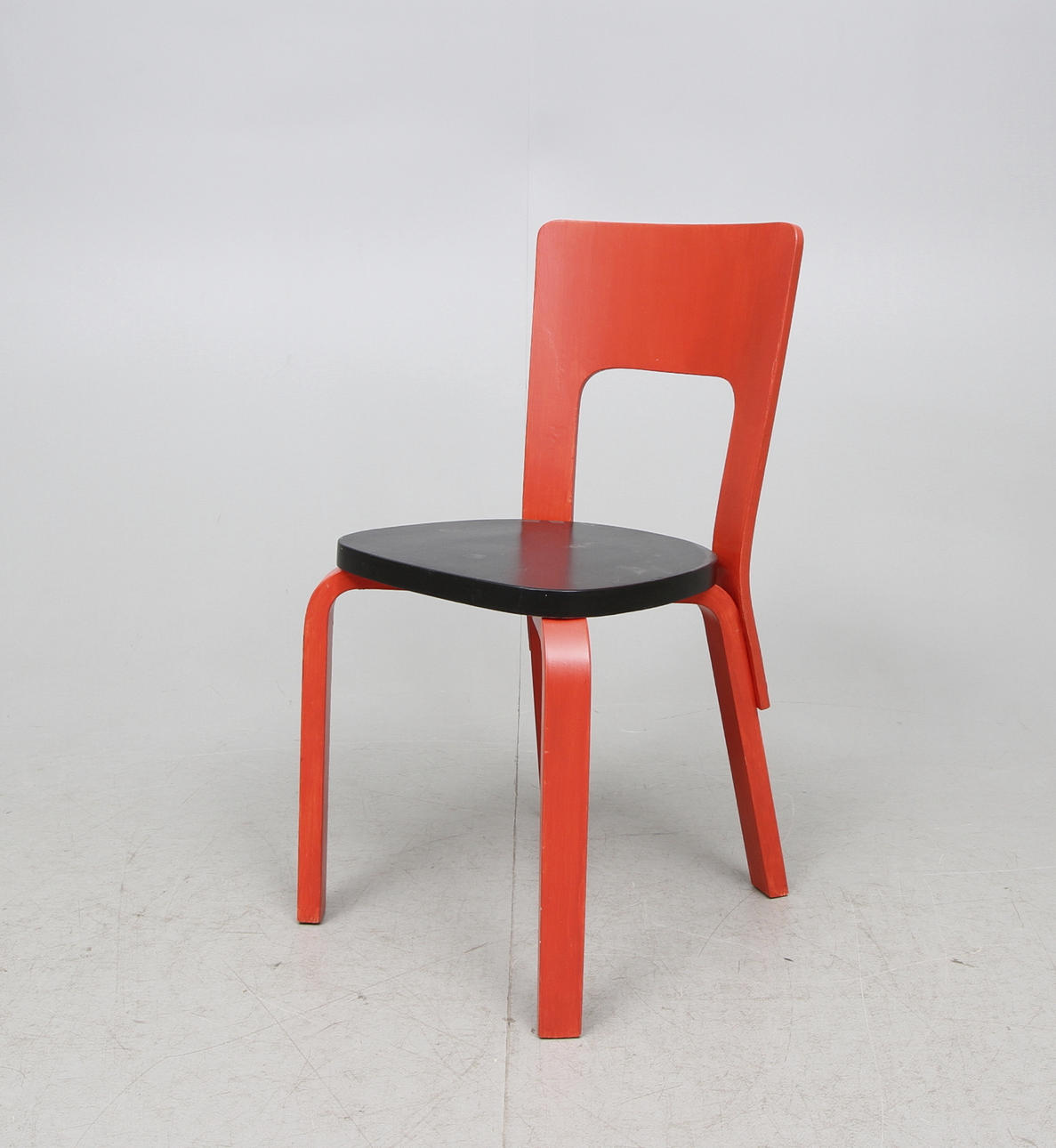 STOL, "Modell 66", Alvar Aalto, Svenska AB Artek Hedemora, 1946-56.