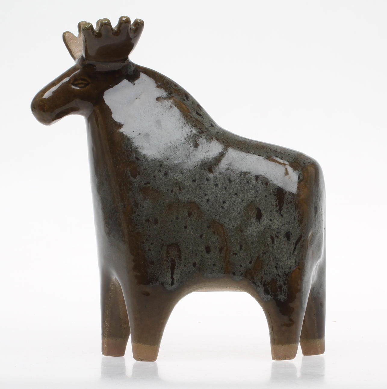 FIGURIN, Älg, stengods, Lisa Larson Gustavsberg.