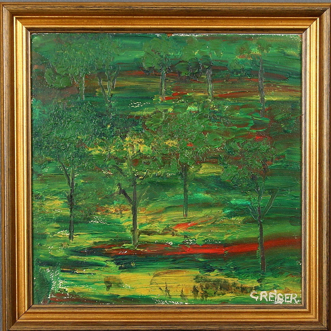 GUNNAR GREIBERG. Olja på pannå.