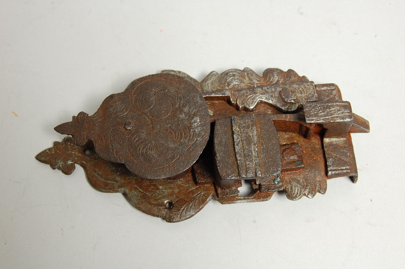 LÅS, smide,barock,1700-tal.