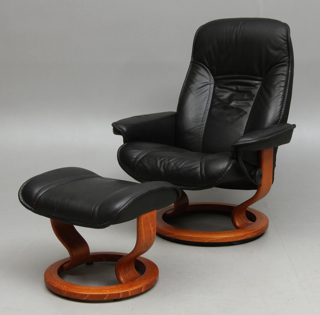 FÅTÖLJ, med fotpall, "Stressless", Ekornes.