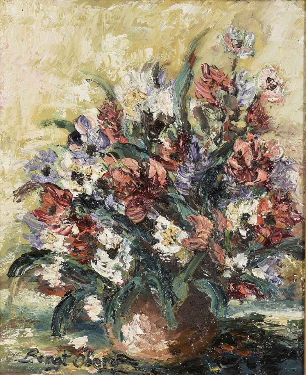 BENGT ÖBERG. Olja på duk.