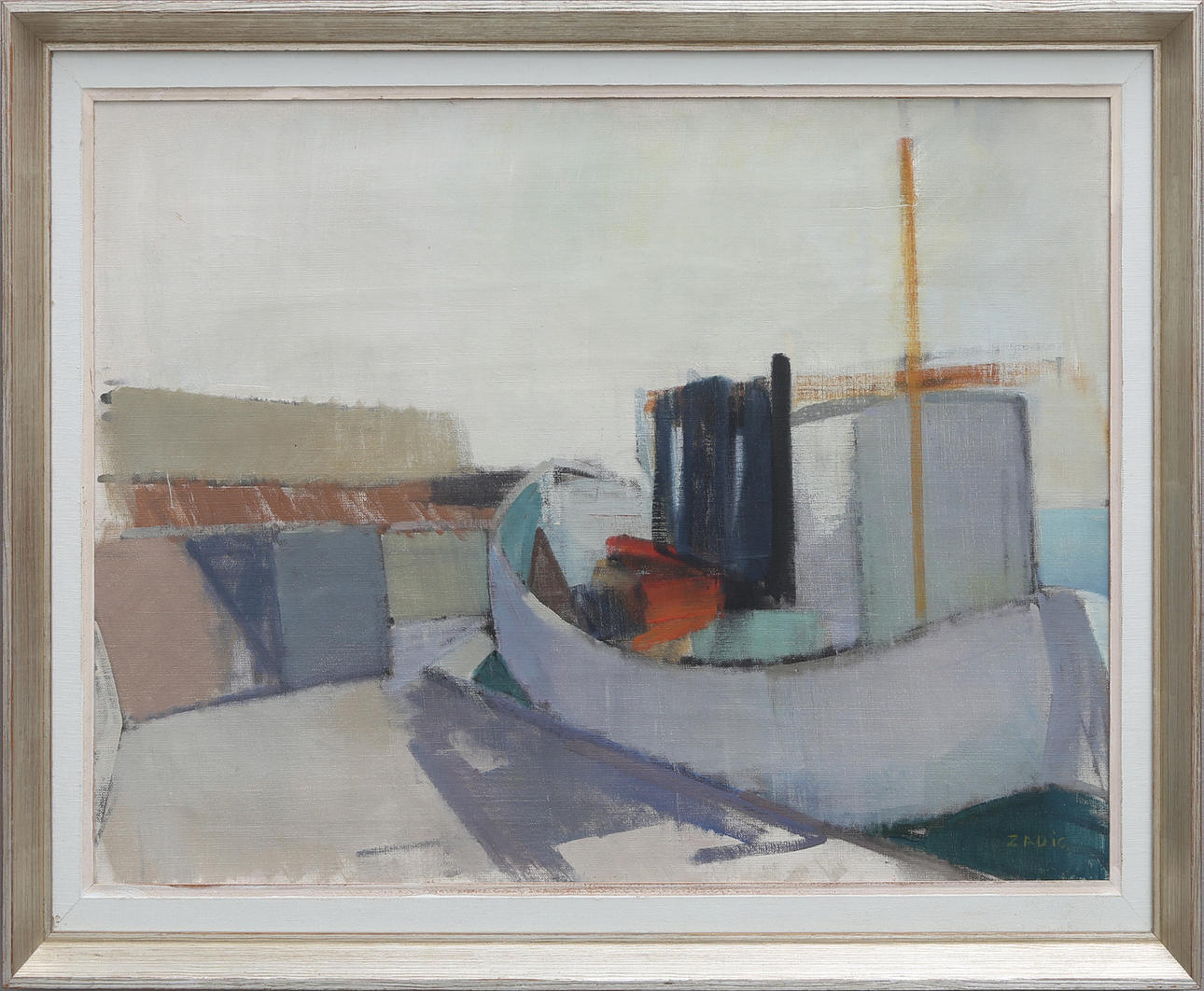 JAQUES ZADIG. BÅT VID KAJ.