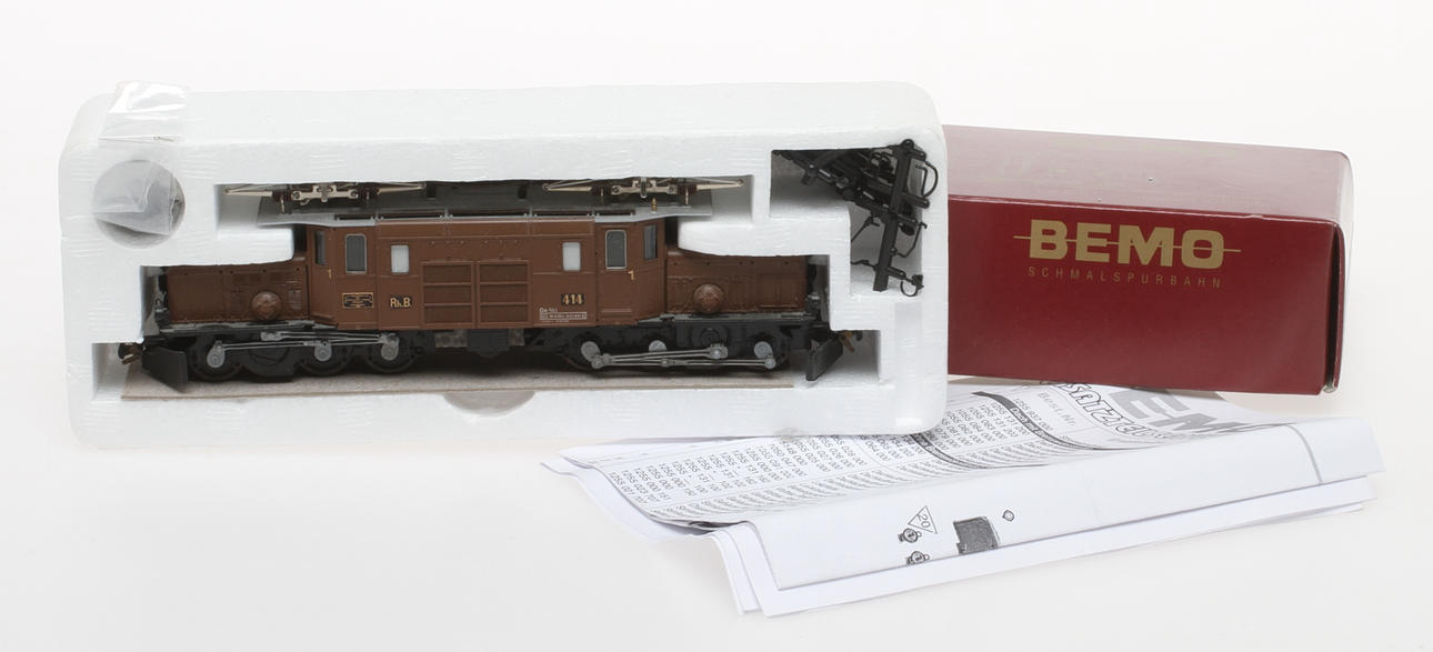 MODELLTÅG BEMO Ge 6/6 "Rhätisches Krokodil" i originalkartong.