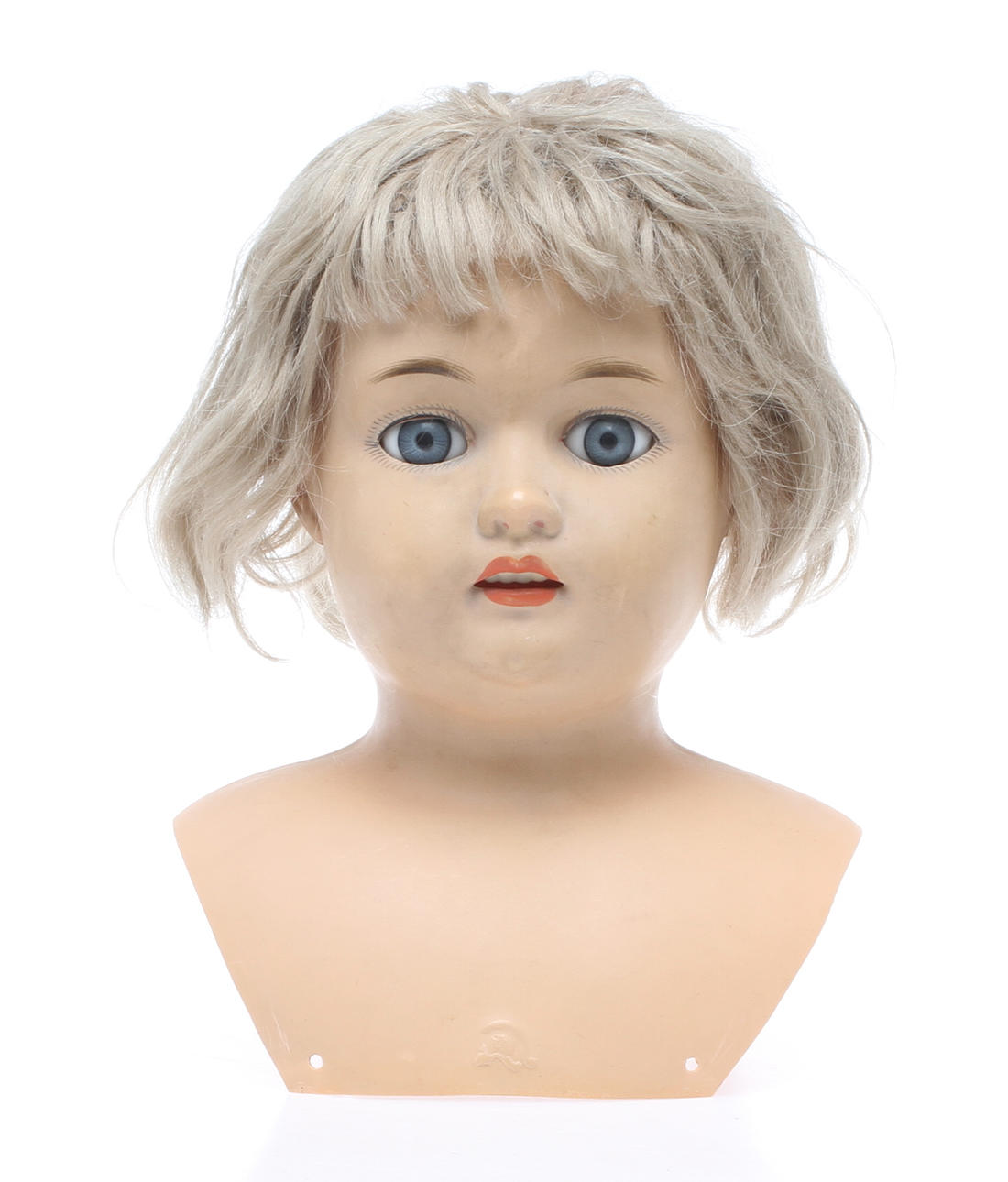 DOCKHUVUD, celluloid, med blundfunktion, 1900-tal.