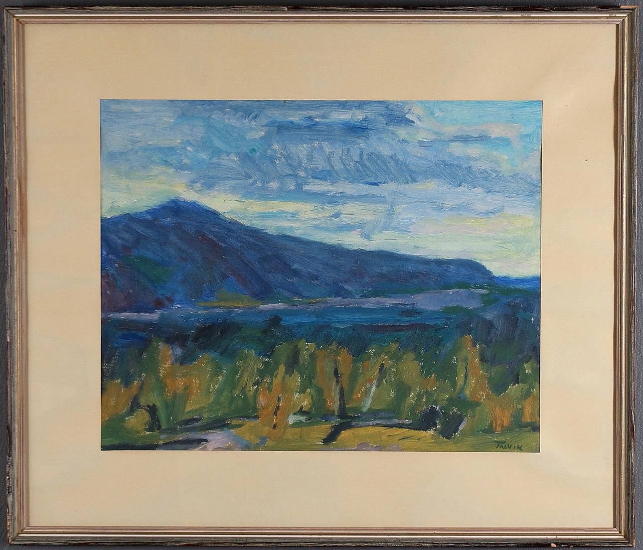 HERMAN TALVIK. Fjällandskap, olja på duk, uppfodrard, signerad.