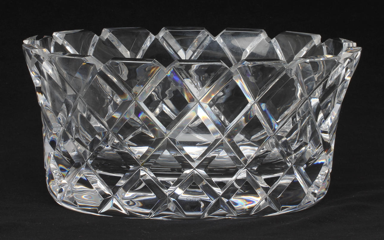 SKÅL, glas, "Sofiero" Gunnar Cyrén Orrefors, sign.