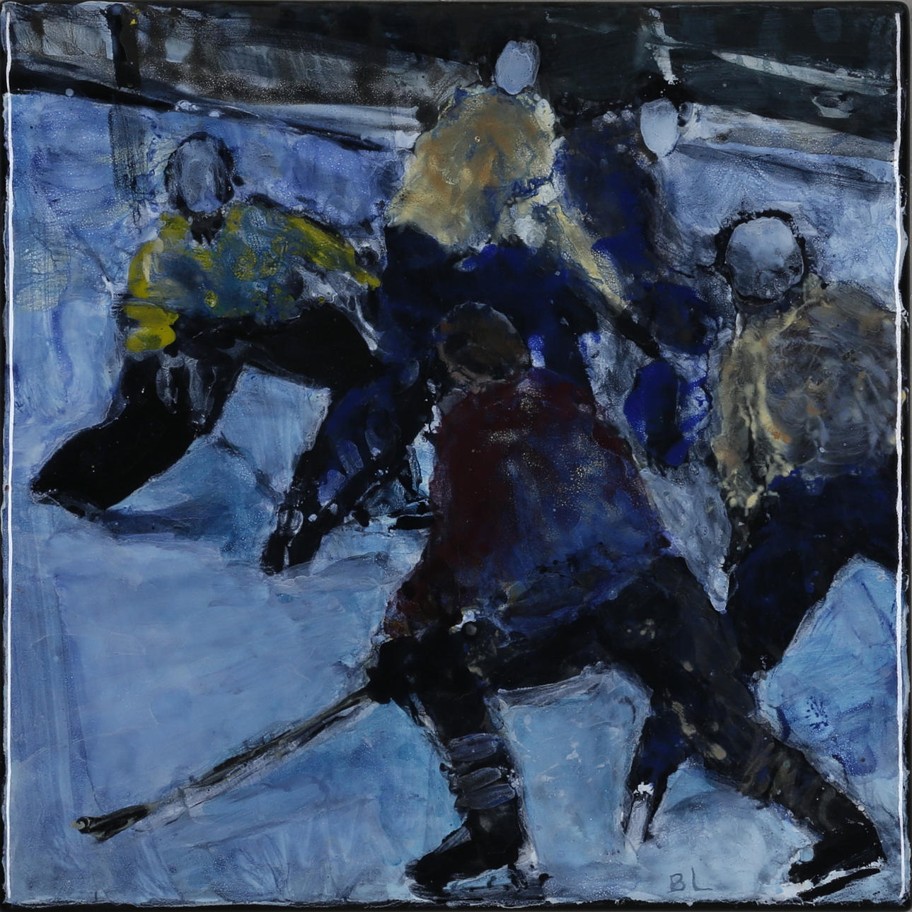 BRITT LUNDGREN. emalje maleri, monogram signeret.