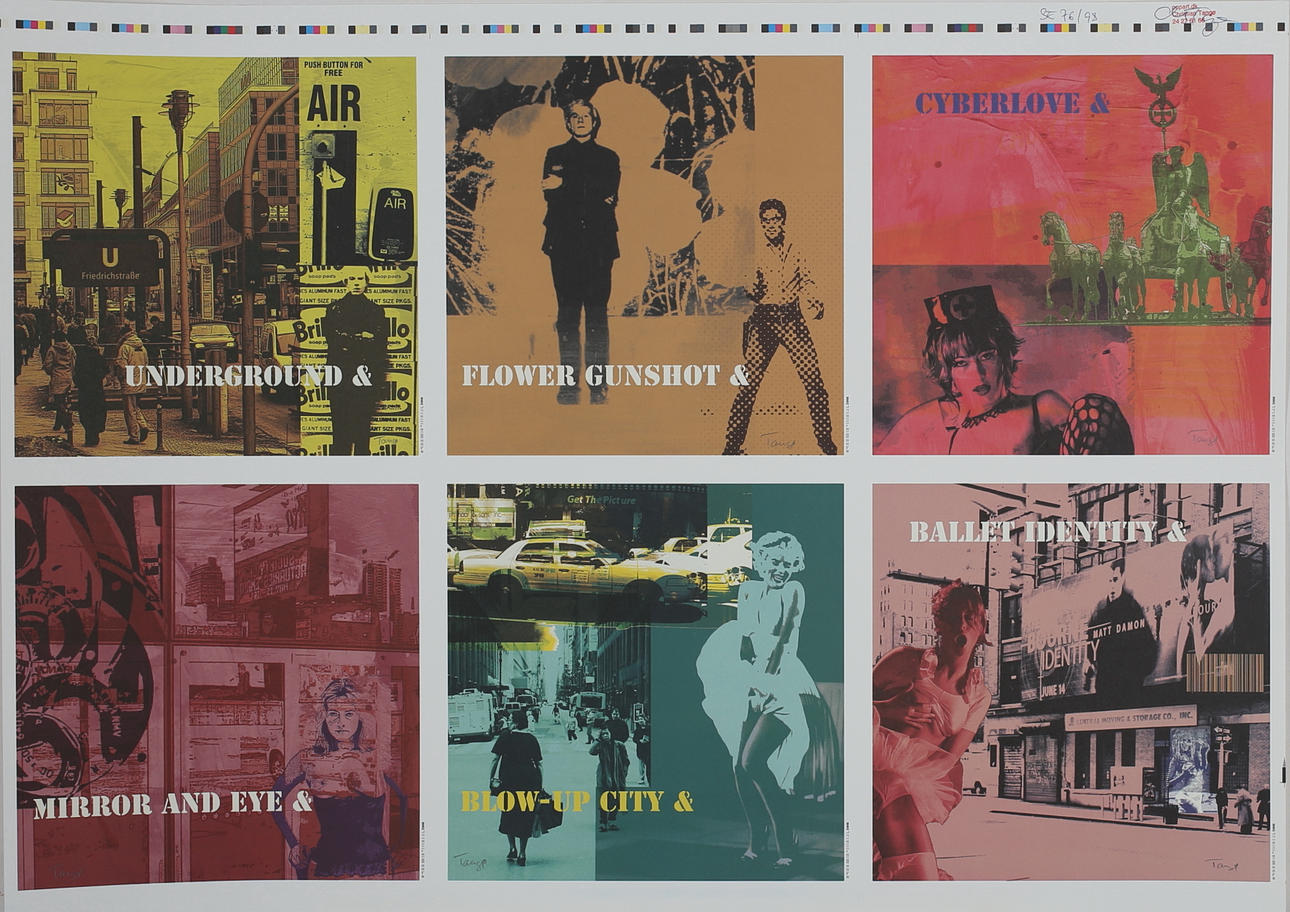 CHRISTIAN TANGØ. "Underground & Flower Gunshot ......". Färgserigrafi. Signerad. 76/98.