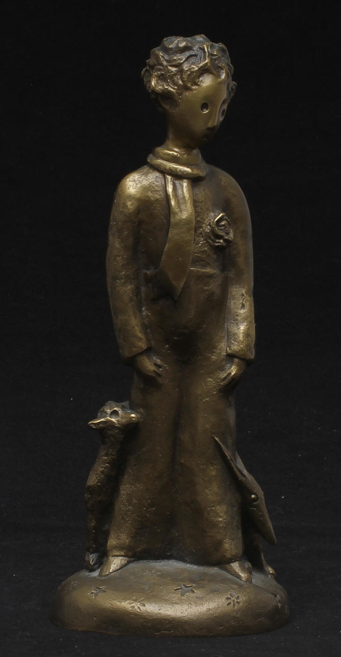 RENÉE MAYOT. "Le Petit Prince", skulptur i brons, Monnaie de Paris.