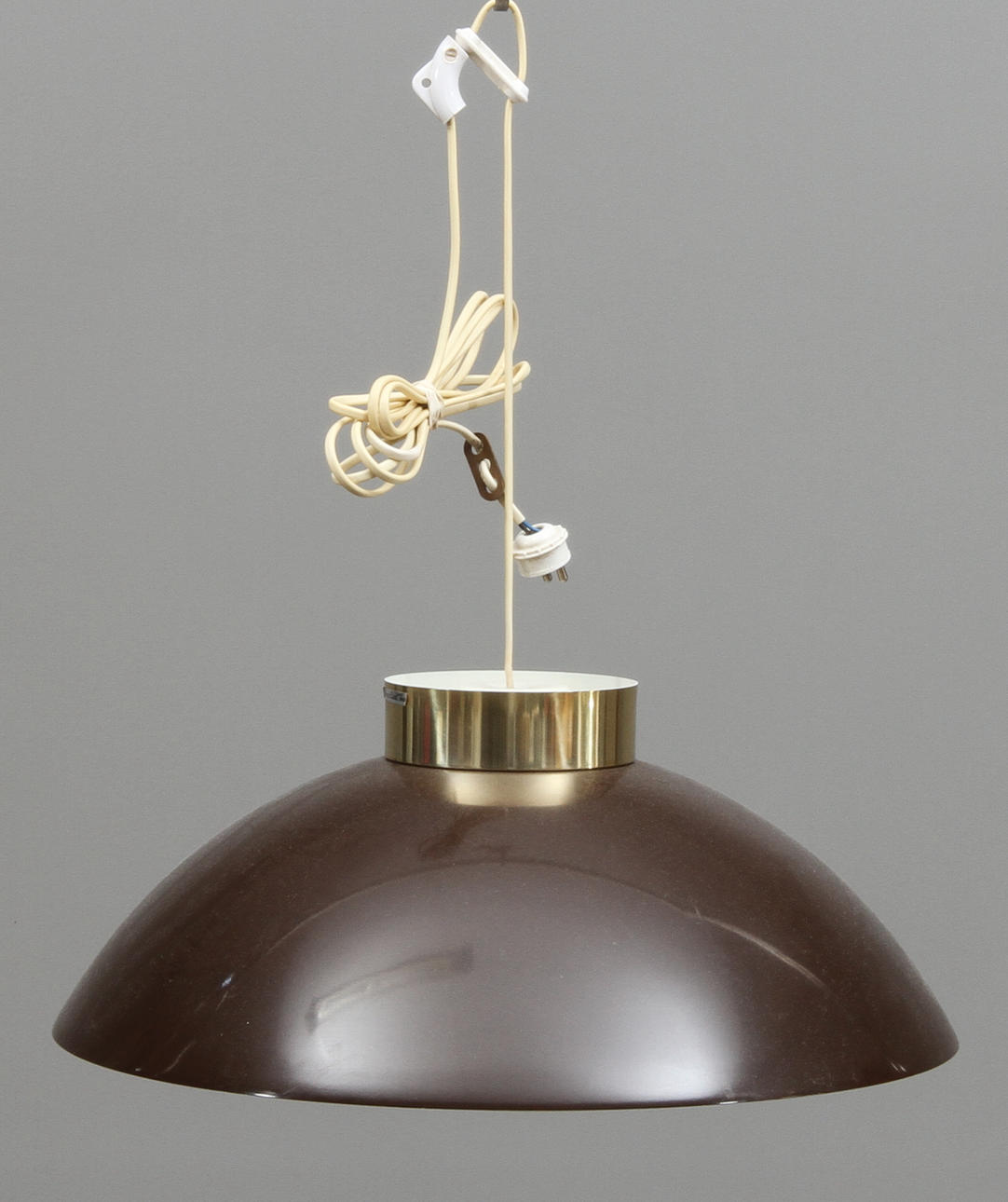 TAKLAMPA, metall, design Carl Thore, 1900-talets senare hälft.