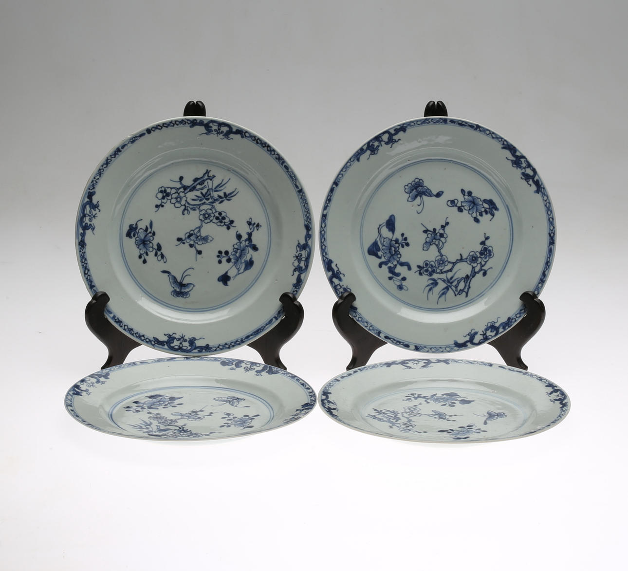 TALLRIKAR, 4 st, porslin, Kina.