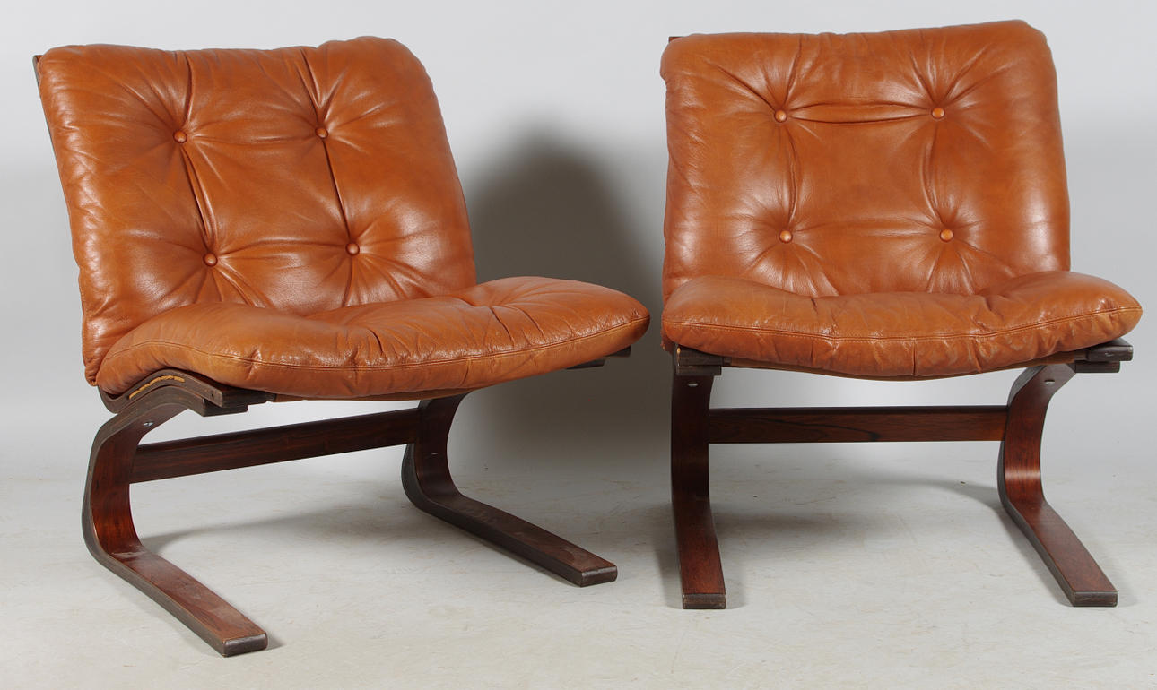 FÅTÖLJER, 1 par, Ingmar Relling.